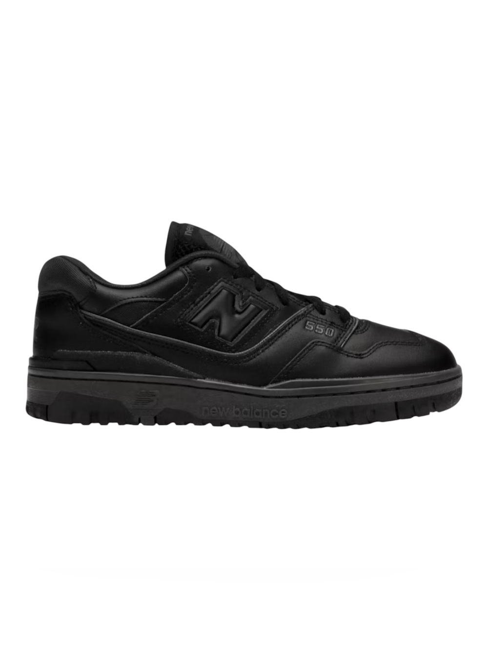New Balance Men’s 550 Leather Sneaker Triple Black Size 12 NWOB